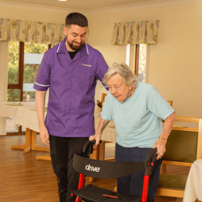 one to one support worker, one to one community care, one to one care home